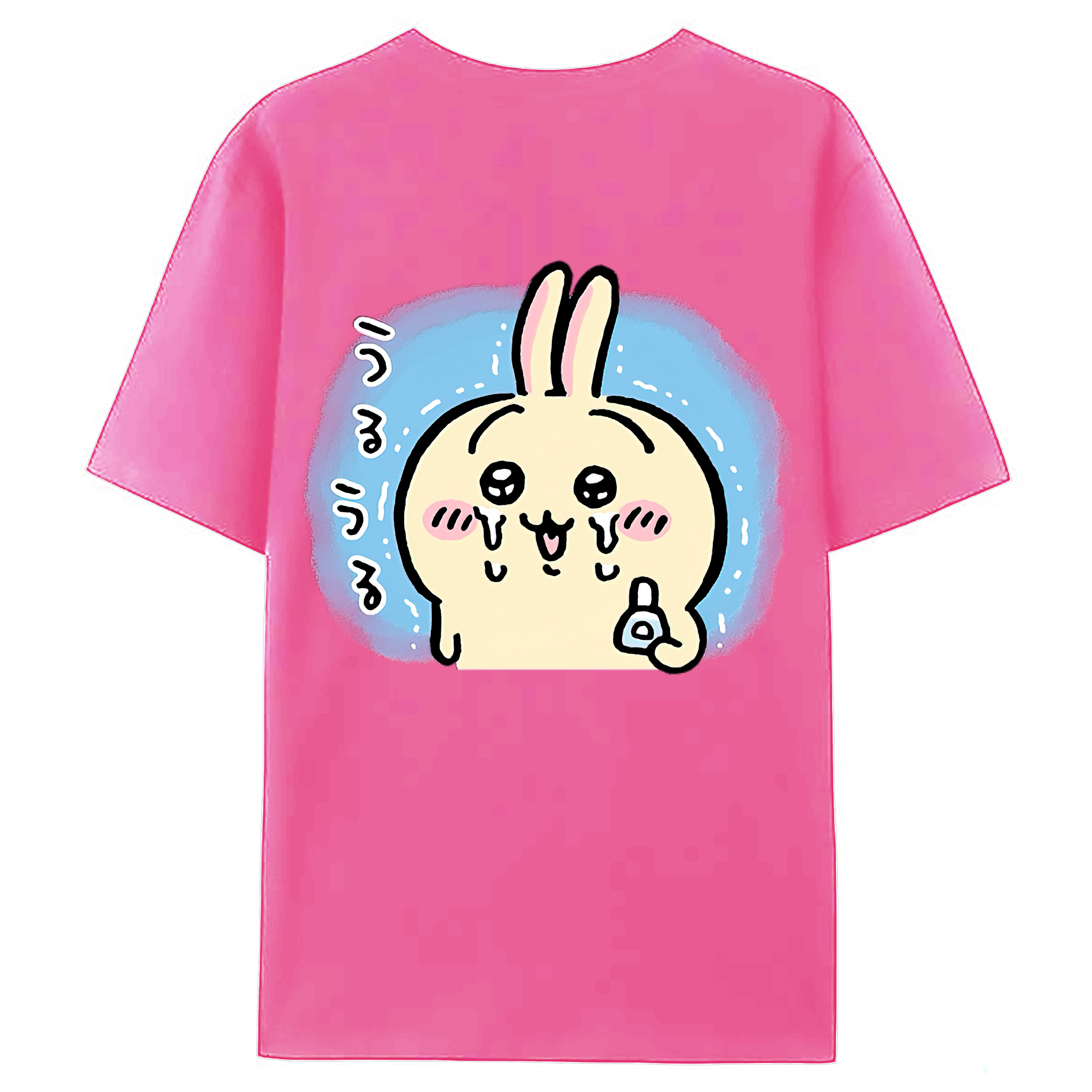 （画像用） ちいかわ うさぎ Chii-kawa usagi レディース半袖Tシャツ(バックプリント)